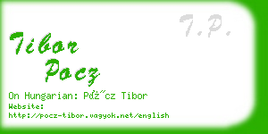 tibor pocz business card